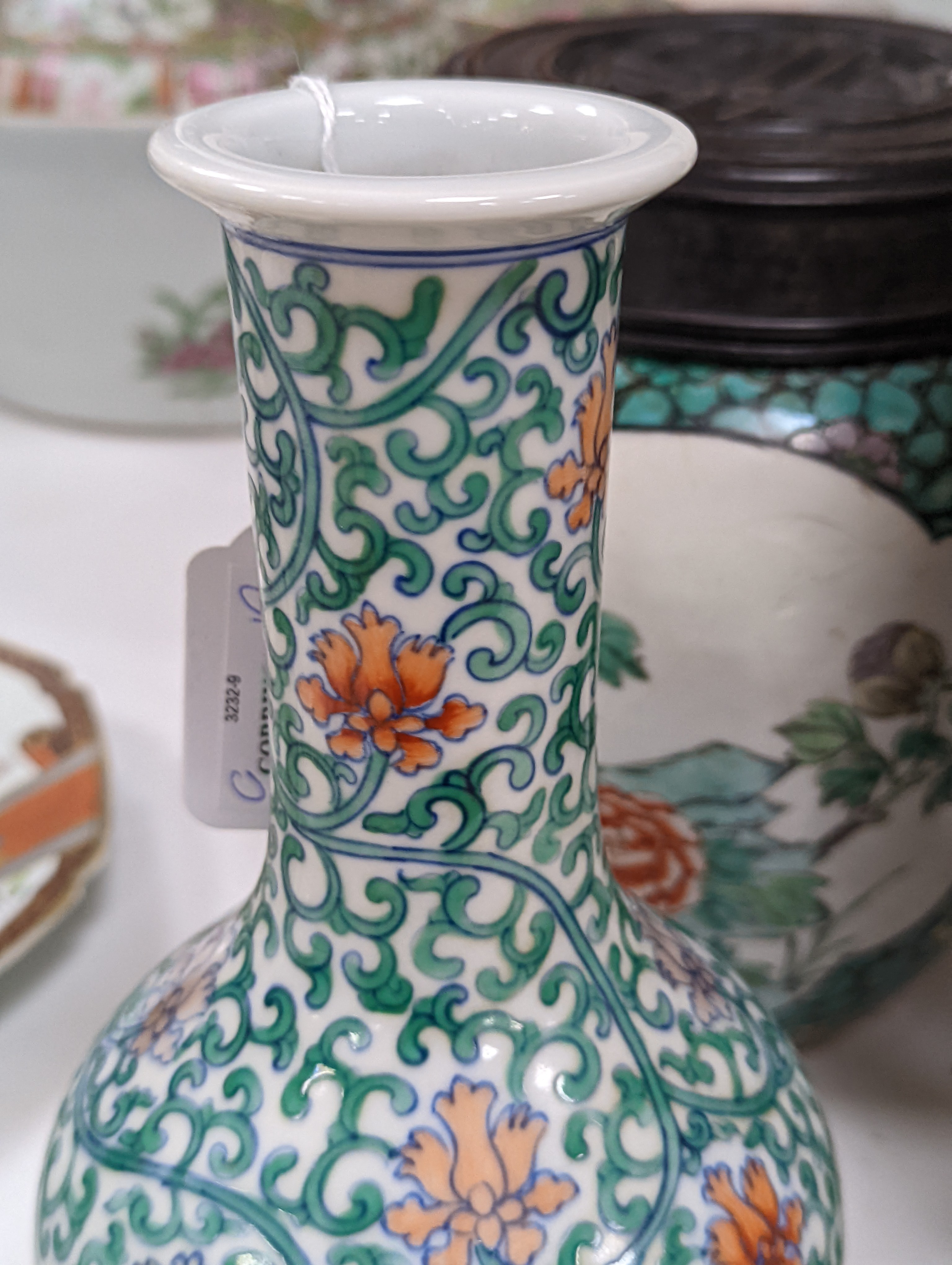 Two 19th century Chinese jars and a later doucai vase